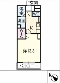 パストラーレ富士松【3階】の間取り