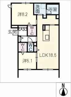 ブランキューブ【1階】の間取り