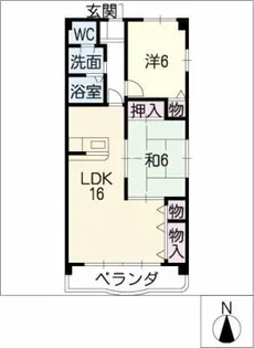 ネオレジデンス【1階】の間取り
