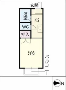 前山ガーデンコート【1階】の間取り