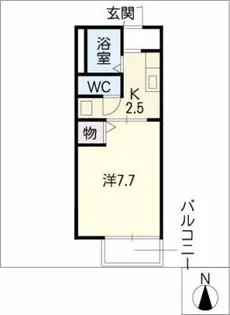 ドミールひかりⅡ【2階】の間取り