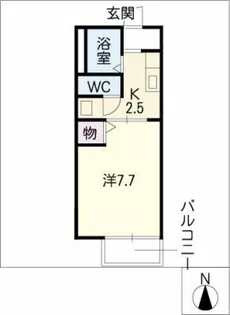 ドミールひかりⅡ【2階】の間取り