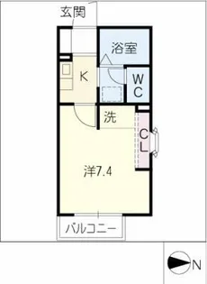 メゾン・ラポール E棟【1階】の間取り