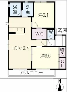 藤和ハイツⅤ【1階】の間取り