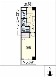 パステル黒川【3階】の間取り