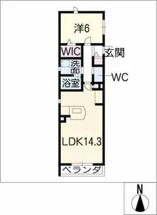 ヘーベルメゾン黒川【3階】の間取り