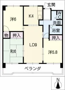 エラン平針【7階】の間取り