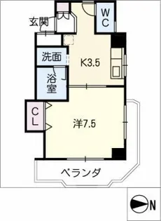 ベルメゾン庄内【2階】の間取り