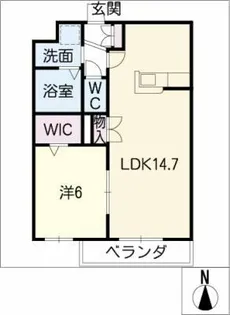 エクセルハイム【1階】の間取り