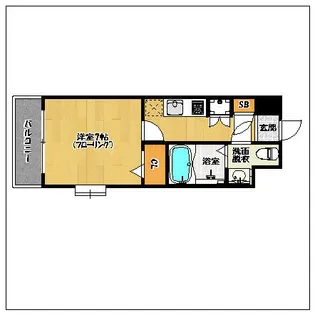 ダイナコートエスタディオミューズ【7階】の間取り