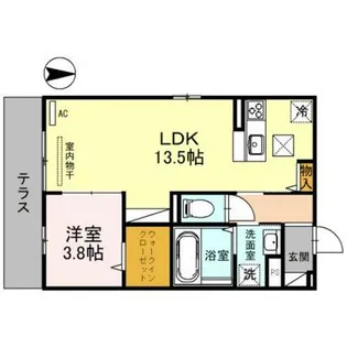 J’fort京都山科【2階】の間取り