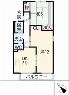 ハイムHIDAKA【2階】の間取り