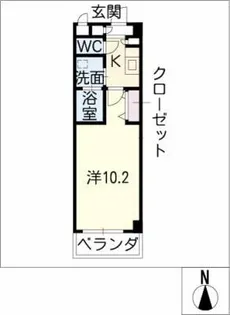 サンヒルズ石塚【1階】の間取り