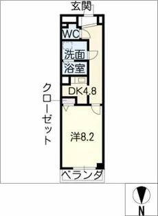 グランソワール瑞穂【4階】の間取り