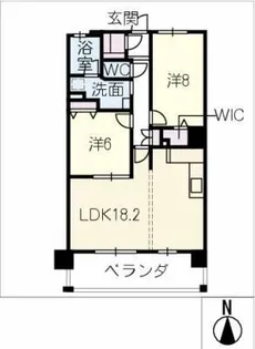 ユニロイヤル新瑞橋 502号室【5階】の間取り