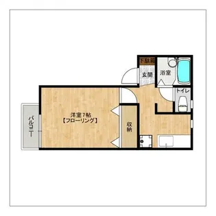 アトラース大橋【105号室】の間取り