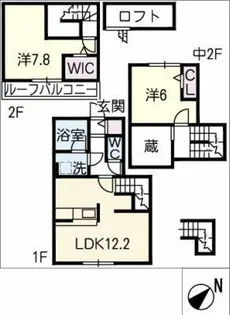 オスマンサス広見【1階】の間取り