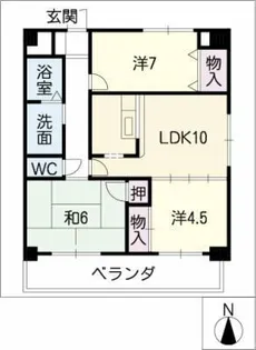 パークヒルズ東山【1階】の間取り