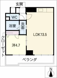 シャングリラ本山【3階】の間取り