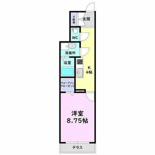 ロリエ宮東【1階】の間取り