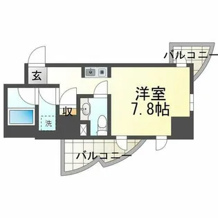 インターフェルティR2甲子園【1004号室】の間取り