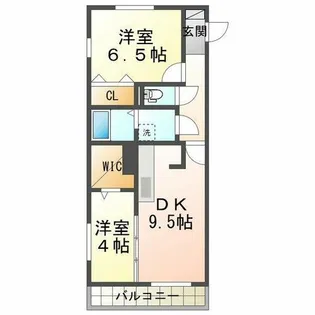 ペルルⅡ【103号室】の間取り