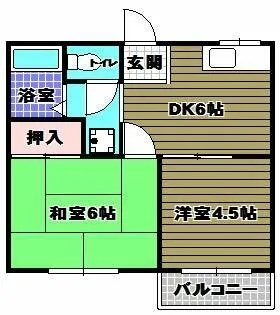 ガーデンハイツさやま【2階】の間取り