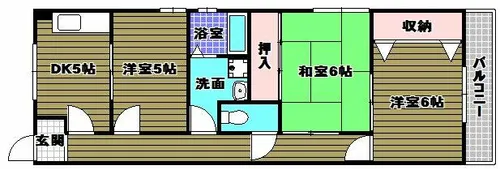 エトワール奥野【3階】の間取り