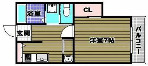 ラ・グレース金剛【2階】の間取り