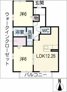 ウィーン・フォレスト【1階】の間取り