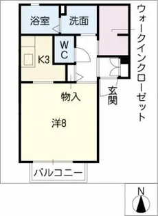 レジデンス茶屋が坂 B棟【1階】の間取り