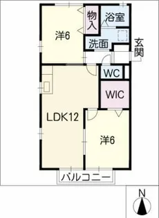 ライトスノー B棟【1階】の間取り