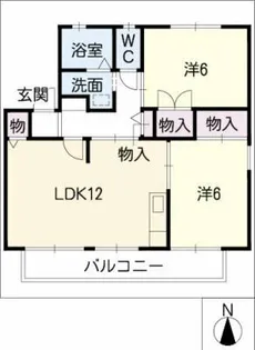 ルーブルハイツ B【1階】の間取り