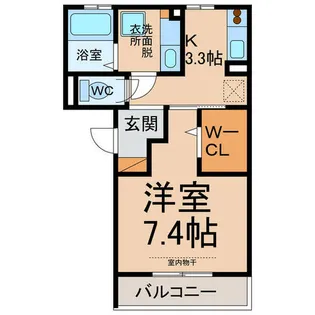 アーネスト イン ダイヤ【3階】の間取り