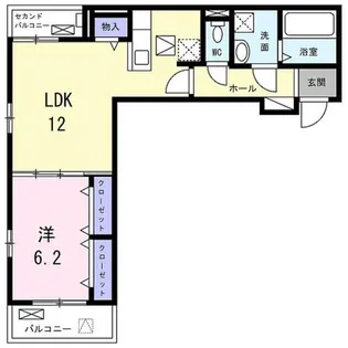 K.N.hermony【3階】の間取り
