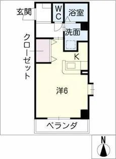 元八事弐風館【2階】の間取り