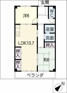 サニーヒル新栄【3階】の間取り