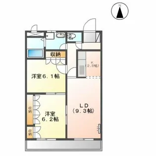 グリーンビル【1階】の間取り