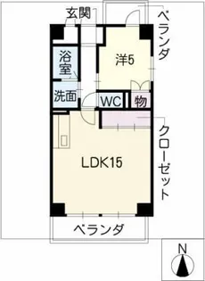クリスタルハイツ【2階】の間取り