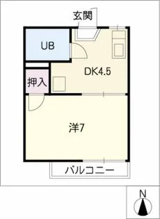 フォーブル長久手【2階】の間取り