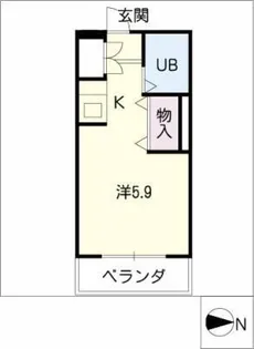 ジョイフル荒畑Ⅱ【3階】の間取り