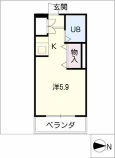 ジョイフル荒畑Ⅱ【3階】の間取り