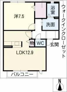 GRAND VILLA N棟【2階】の間取り