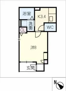 ブレス本山【1階】の間取り