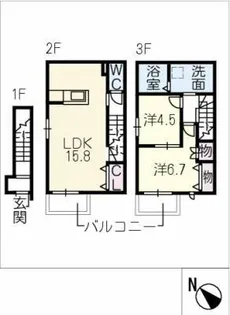 ブレス本山【3階】の間取り