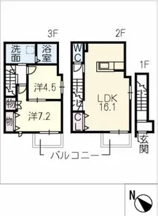 ブレス本山【3階】の間取り