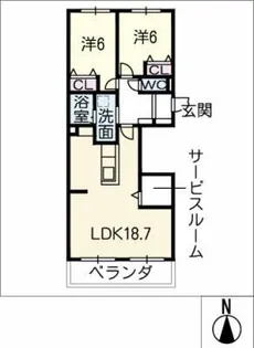 やすいコーポ【3階】の間取り
