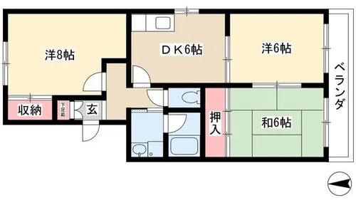 エスポアールうめだ【301号室】の間取り