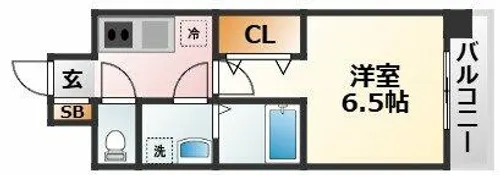 大阪府大阪市東淀川区菅原6丁目【マンション】の間取り