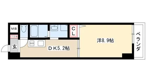 トリニティM3【3階】の間取り